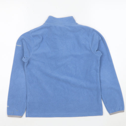 Trespass Boys Blue Fleece 1/2 Zip Pullover Hoodie 9-10 Years