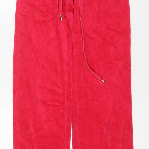 Juicy Couture Womens Pink Velour Sweatpants XS Petite Drawstring
