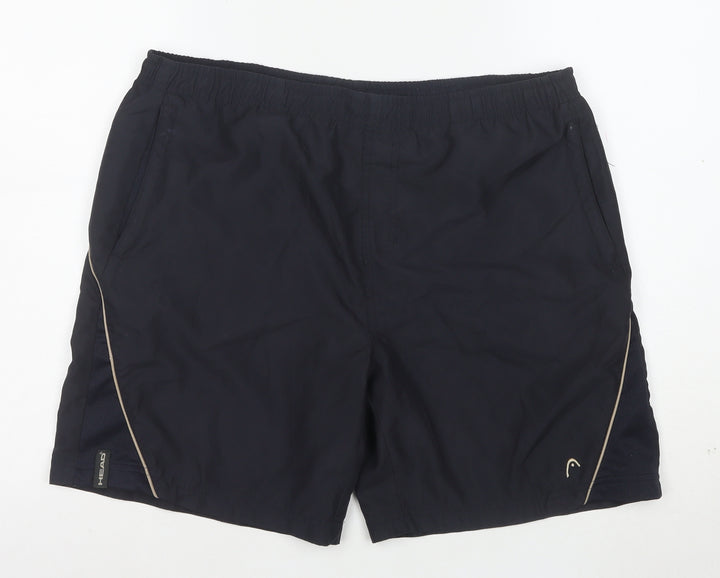 Head Mens Black Athletic Running Shorts L Quick Dry Lightweight