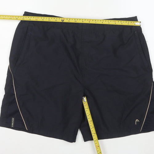 Head Mens Black Athletic Running Shorts L Quick Dry Lightweight