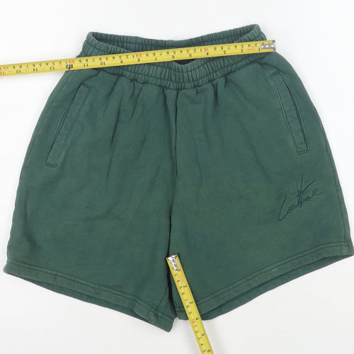 Couture Women’s Green Sweat Shorts Size 8 Cotton Jersey Activewear
