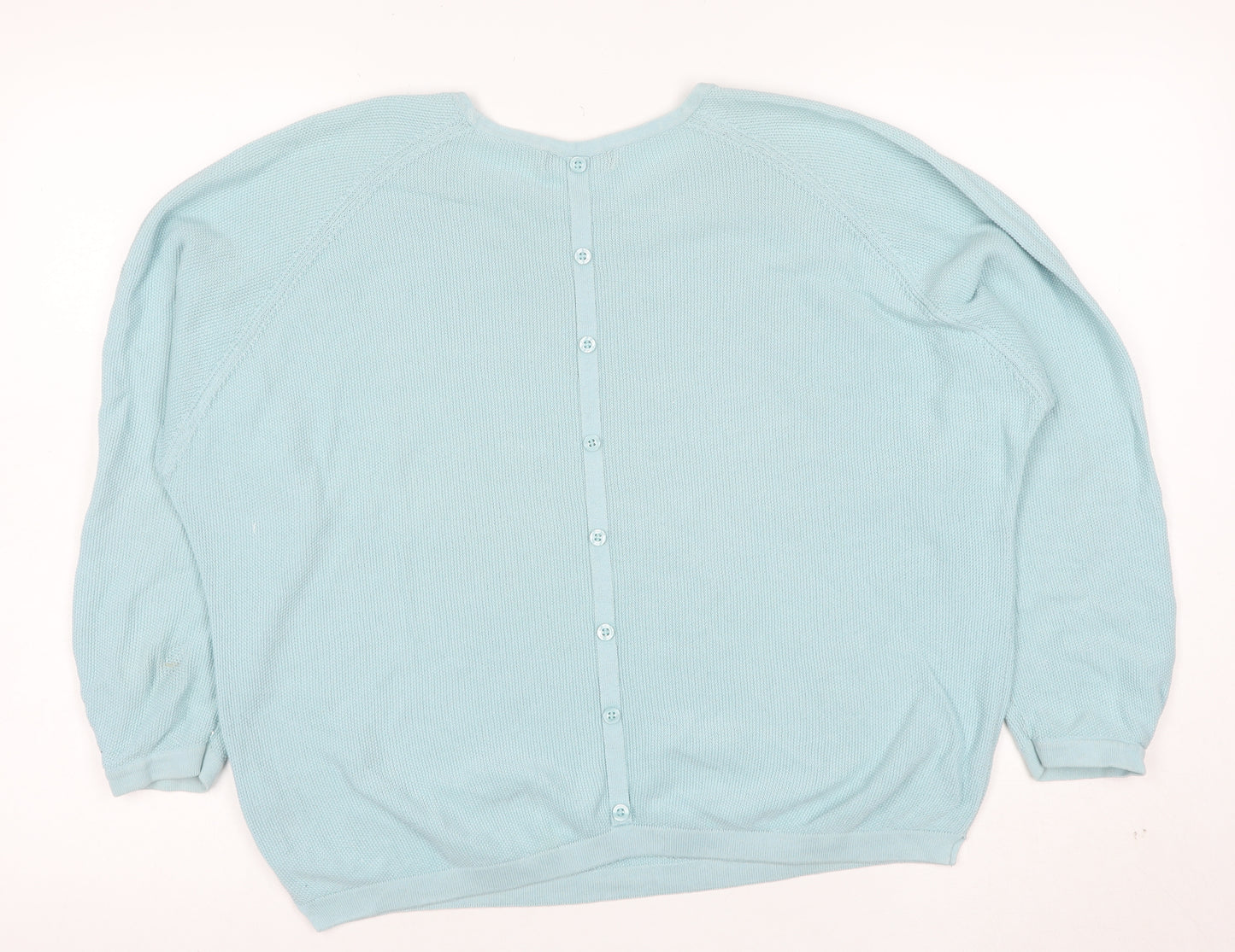 Marks and Spencer Women’s Blue Cotton Button Cardigan Size 12