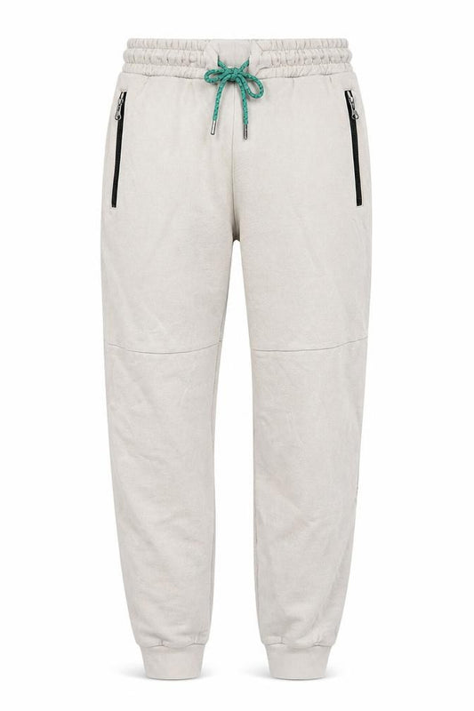 Zara Men Beige Jogger Trousers S Regular Fit Knit Elastic Waist