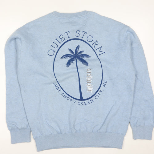 Quiet Storm Men's Blue Crew Neck Pullover Sweatshirt Size S
