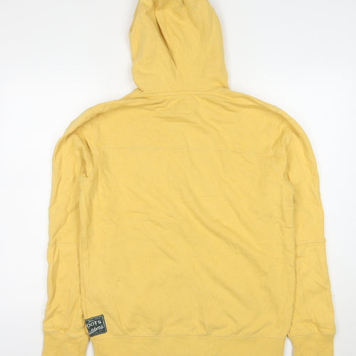 Roots Men's Yellow Full Zip Hoodie Size S Cotton Blend