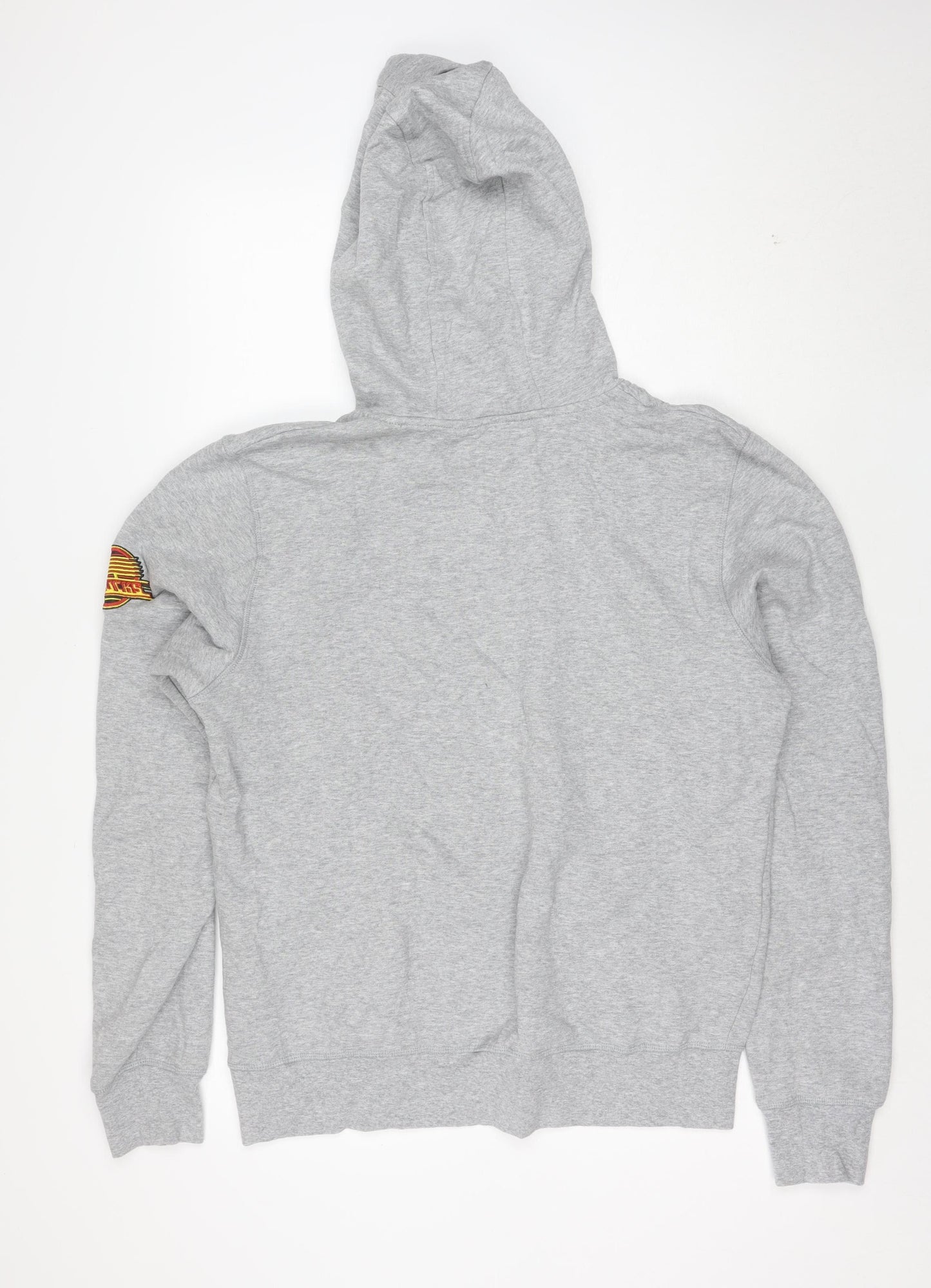 New Era Men’s Grey Canucks Pullover Hoodie Size M Sports Logo