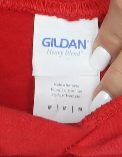 Gildan Men's Red Pullover Hoodie Midwest Rangers Baseball M