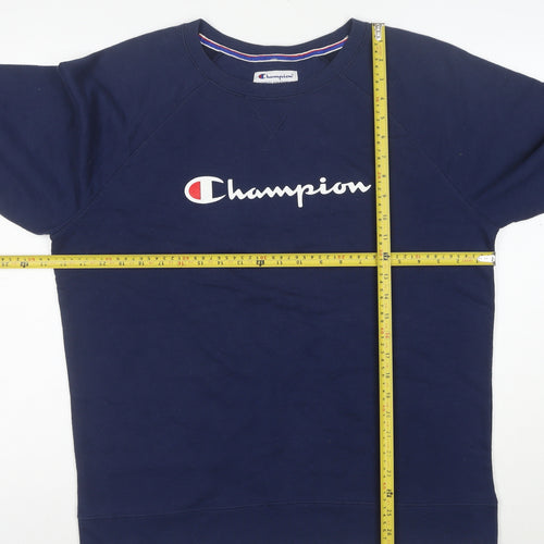 Champion Women's Navy Blue XL Crew Neck Pullover Sweatshirt
