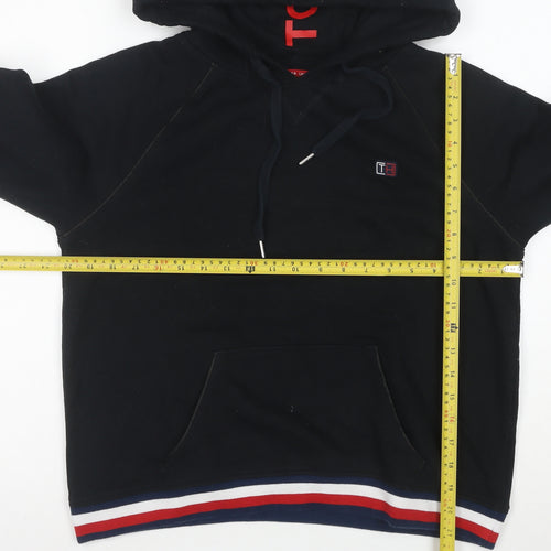 Tommy Hilfiger Sport Womens Black Hoodie Medium Drawstring Pullover