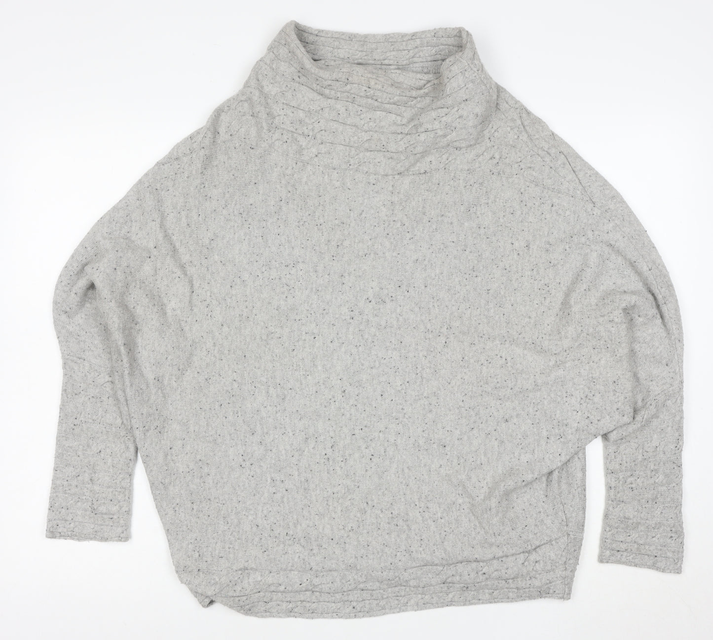 Phase Eight Women’s Grey Cowl Neck Relaxed Knit Jumper Size S