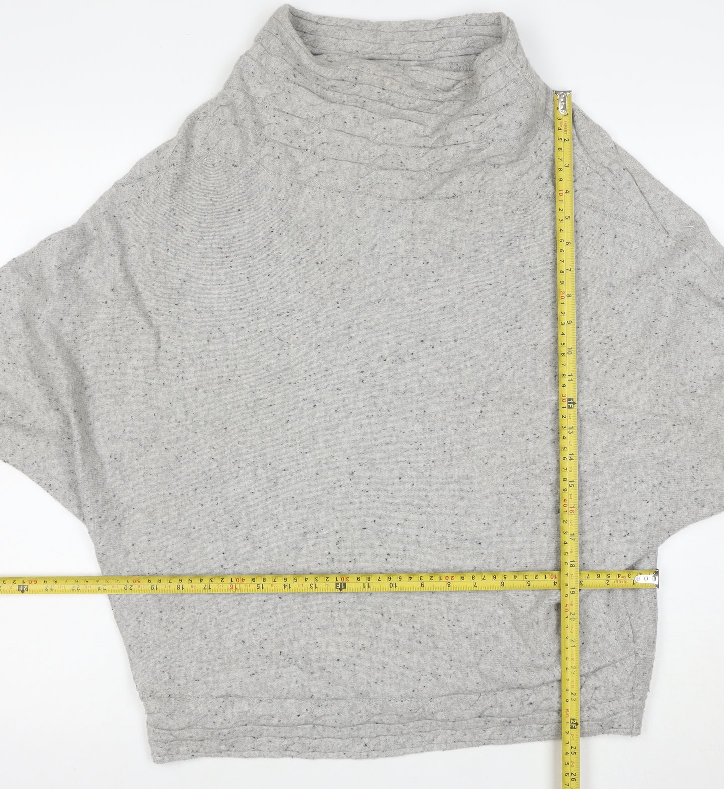 Phase Eight Women’s Grey Cowl Neck Relaxed Knit Jumper Size S