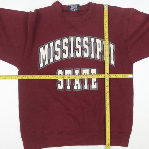 JanSport Men’s Red Mississippi State Sweatshirt M Graphic Pullover