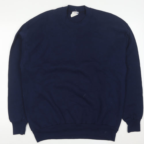 Jerzees Men's Blue XL Crew Neck Pullover Sweatshirt