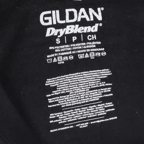 Gildan Women's Black S Pullover Sweatshirt with Graphic Design