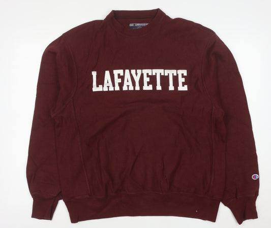 Champion Reverse Weave Men's Red Lafayette Sweatshirt M