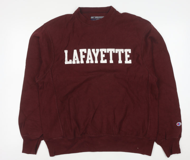 Champion Reverse Weave Men's Red Lafayette Sweatshirt M