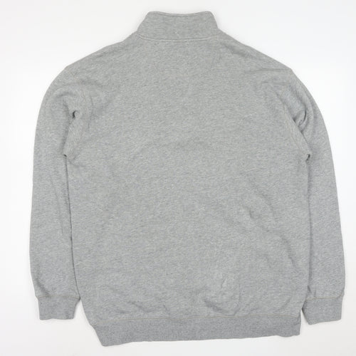FILA Mens Grey XL 1/4 Zip High Neck Sweatshirt