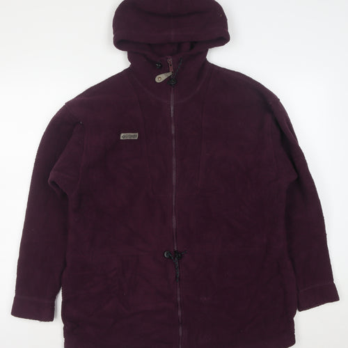Columbia Women's Purple Fleece Hooded Full Zip Jacket Size M