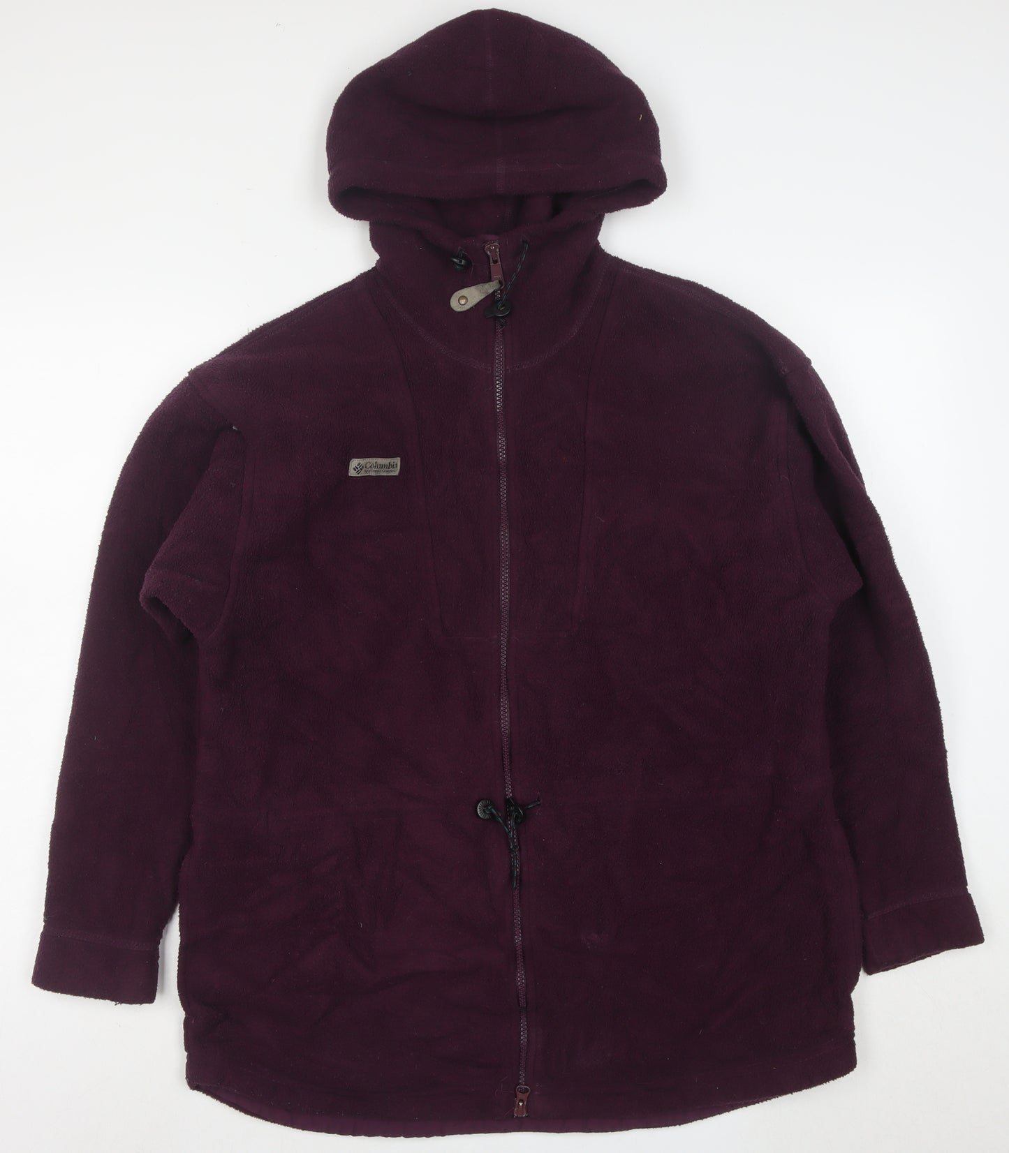 Columbia Women's Purple Fleece Hooded Full Zip Jacket Size M