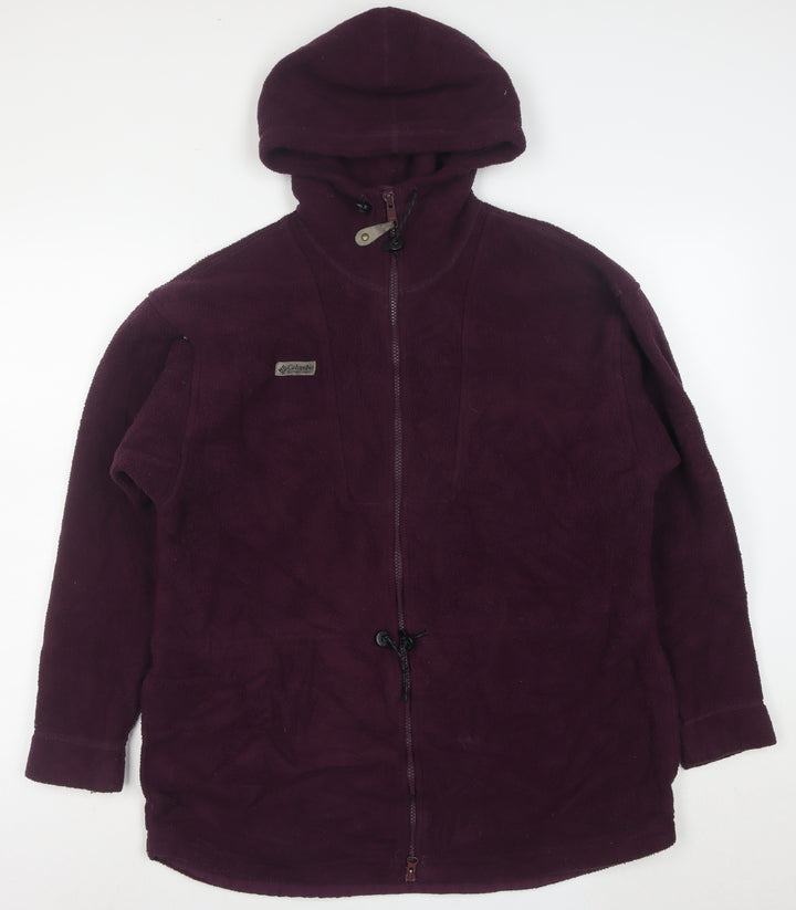 Columbia Women's Purple Fleece Hooded Full Zip Jacket Size M