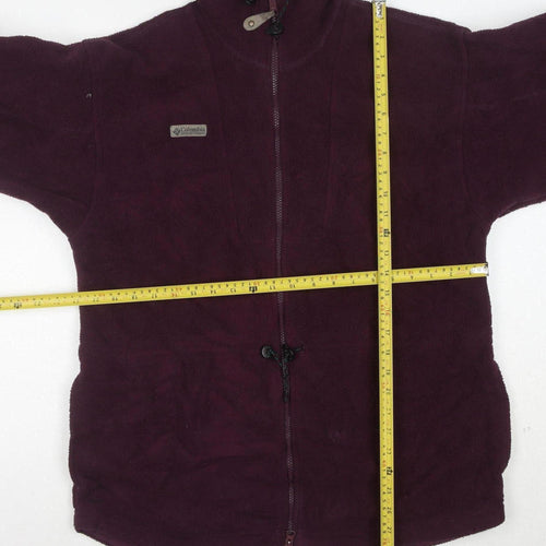 Columbia Women's Purple Fleece Hooded Full Zip Jacket Size M