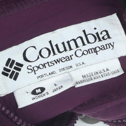 Columbia Women's Purple Fleece Hooded Full Zip Jacket Size M