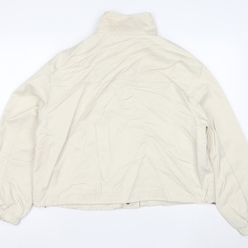Marks and Spencer Women Beige Short Casual Twill Jacket Size 8