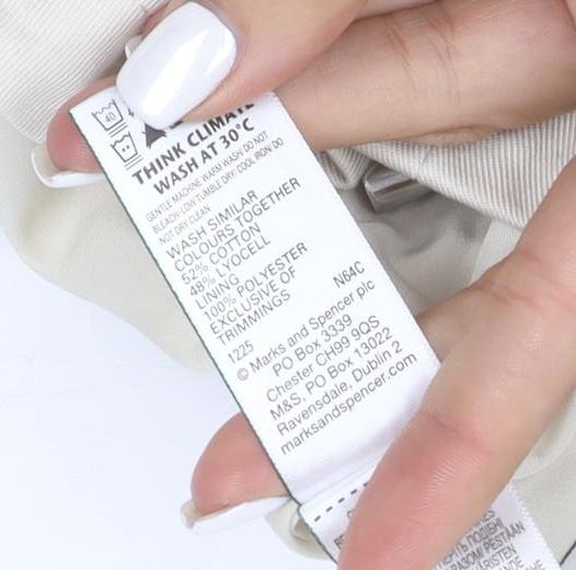 Marks and Spencer Women Beige Short Casual Twill Jacket Size 8