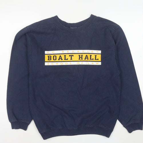 The Cotton Exchange Mens Blue Small UC Berkeley Boalt Hall Pullover Sweatshirt
