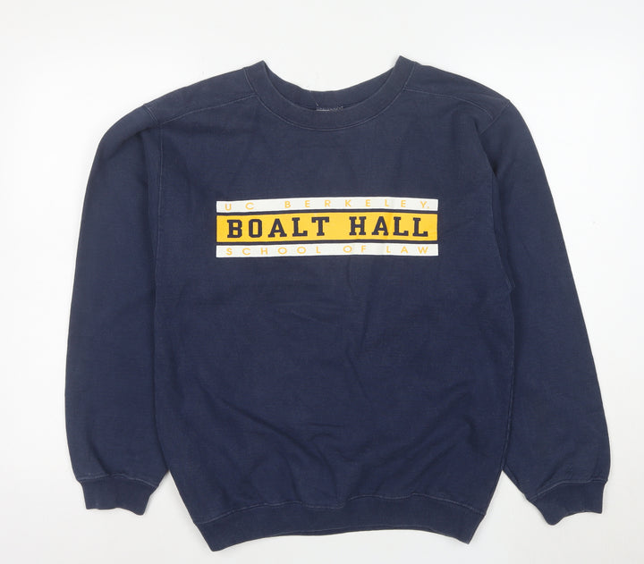 The Cotton Exchange Mens Blue Small UC Berkeley Boalt Hall Pullover Sweatshirt
