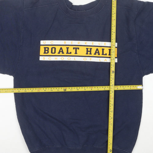 The Cotton Exchange Mens Blue Small UC Berkeley Boalt Hall Pullover Sweatshirt