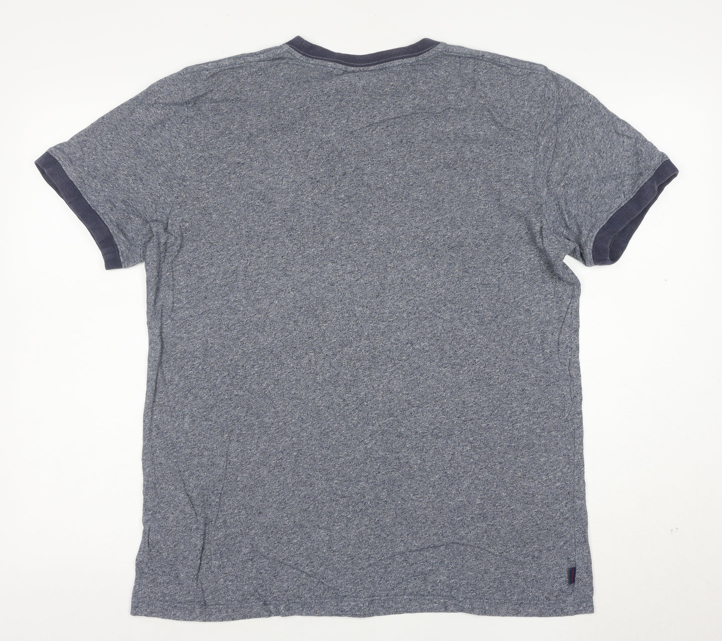 Superdry Men's Blue Crew Neck Short Sleeve T-Shirt Size L