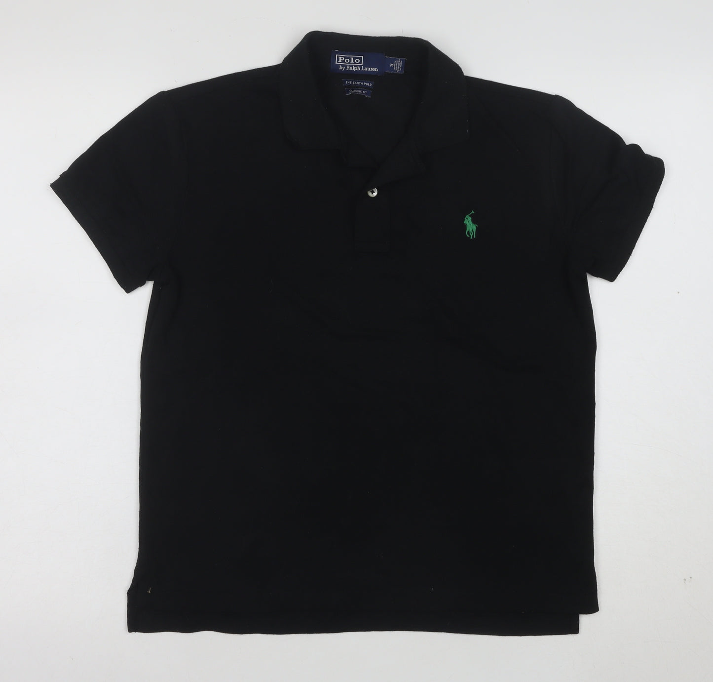 Ralph Lauren Men's Black Classic Fit Earth Polo Shirt M