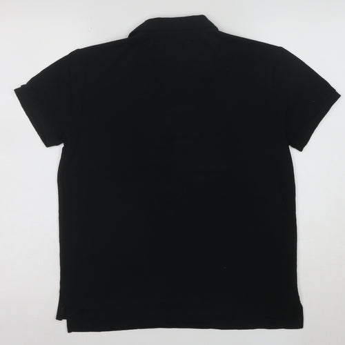 Ralph Lauren Men's Black Classic Fit Earth Polo Shirt M