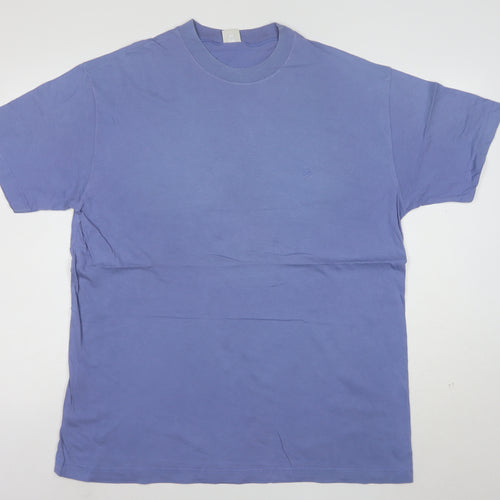 United Colors of Benetton Men's Blue Cotton Crew Neck T-Shirt XL