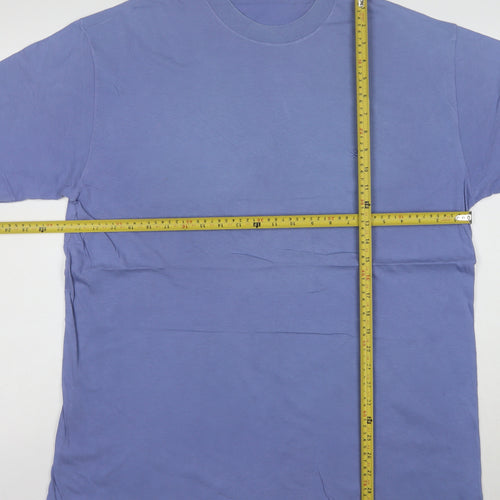 United Colors of Benetton Men's Blue Cotton Crew Neck T-Shirt XL