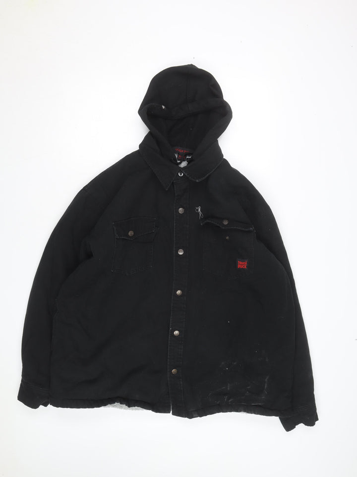 Tough Duck Men's Black XL Utility Hooded Workwear Jacket