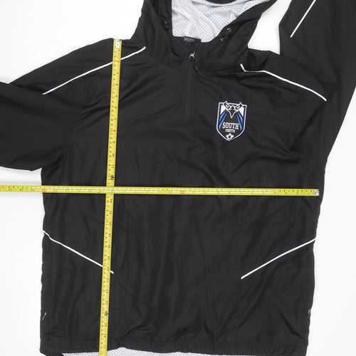 Holloway Men's Black L Windbreaker Jacket Hooded Sportswear