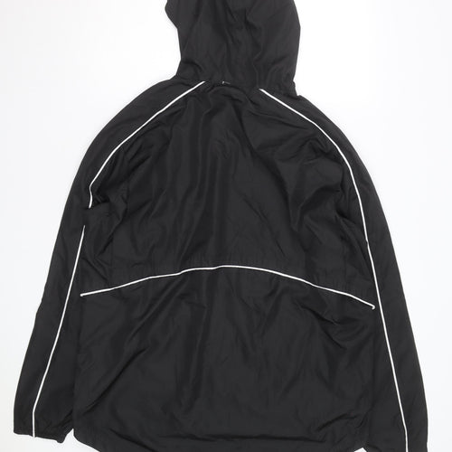 Holloway Men's Black L Windbreaker Jacket Hooded Sportswear