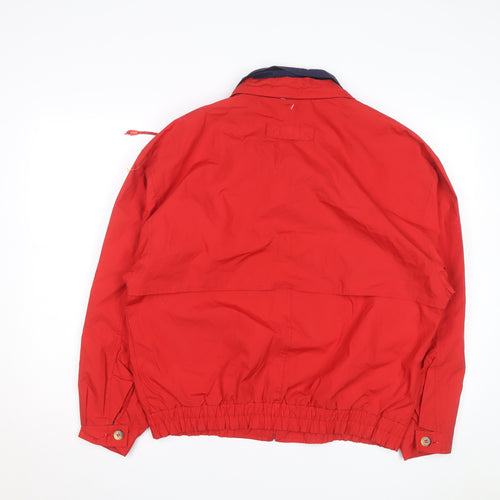 Gear Men's Red Windbreaker Jacket S Vintage Nautical Logo