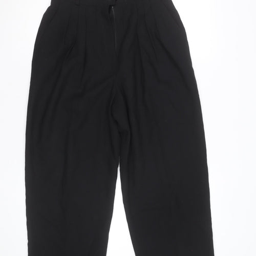 Rena Rowan for Saville Womens Black High Waist Pleated Trousers Size 10