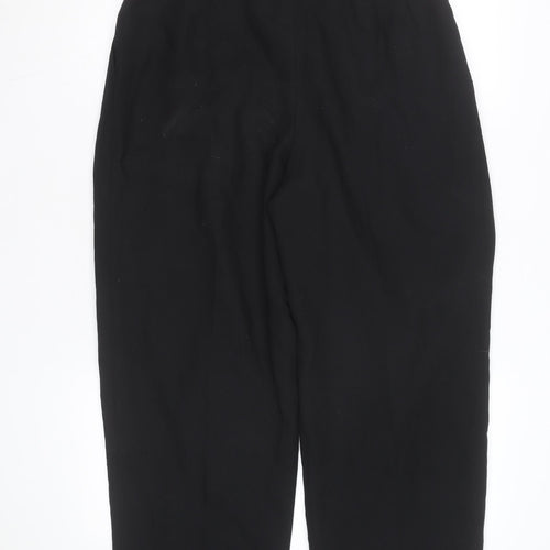 Rena Rowan for Saville Womens Black High Waist Pleated Trousers Size 10