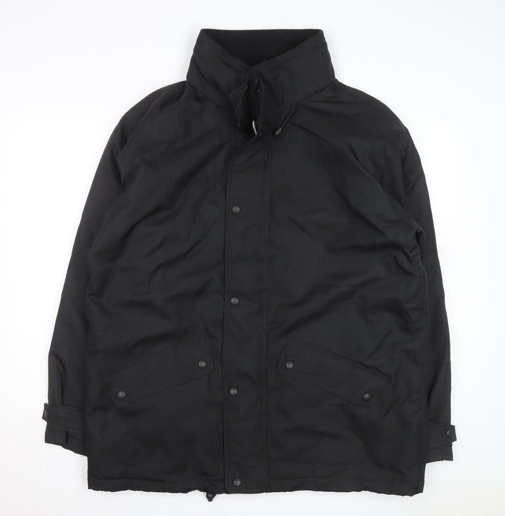 If... Men's Black L Waterproof Padded Jacket Winter Coat