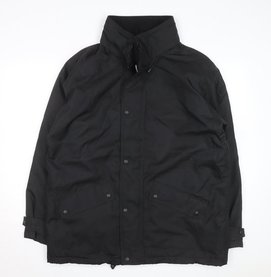 If... Men's Black L Waterproof Padded Jacket Winter Coat