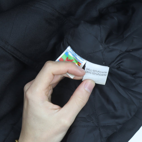 If... Men's Black L Waterproof Padded Jacket Winter Coat