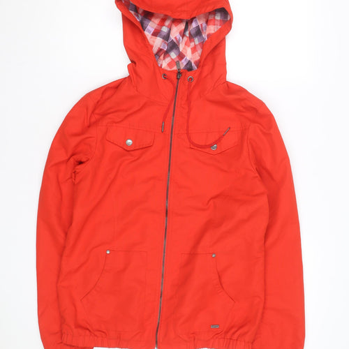 Empyre Men's Red Hooded Windbreaker Jacket Medium Cotton Casual
