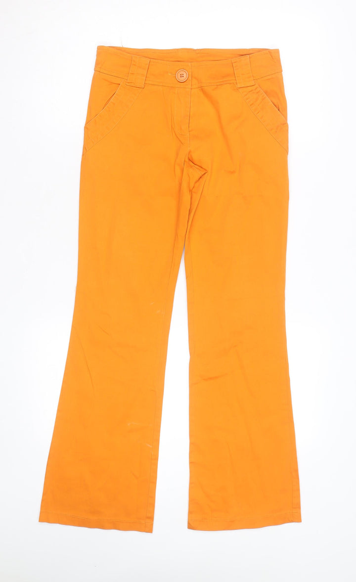 Crash One Powerpuff Girls Orange Teen Flared Chino Trousers Size 14