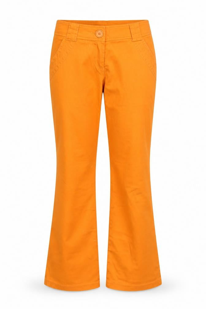 Crash One Powerpuff Girls Orange Teen Flared Chino Trousers Size 14