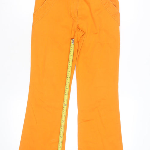 Crash One Powerpuff Girls Orange Teen Flared Chino Trousers Size 14