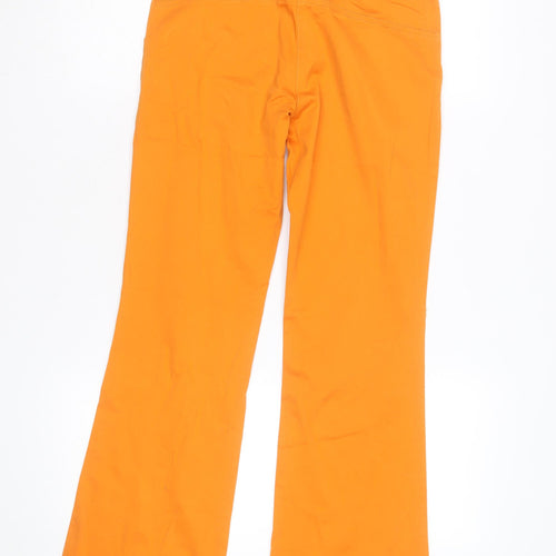 Crash One Powerpuff Girls Orange Teen Flared Chino Trousers Size 14